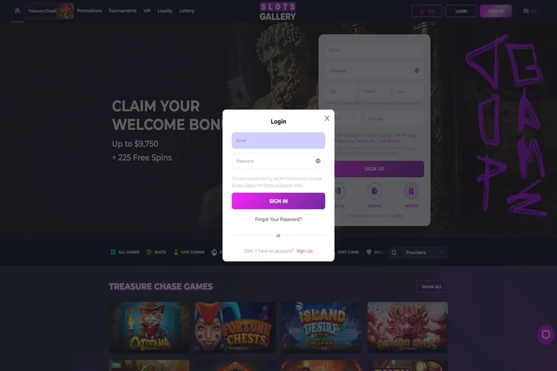 Slotsgallery Login